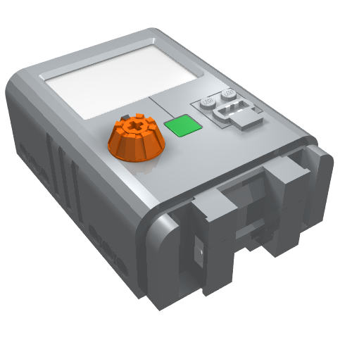 Rendu LDraw de Hub, unité d'énergie avec affichage 6 x 8 x 3 1/3 (Hub, Energy Unit with Display 6 x 8 x 3 1/3), couleur indicative