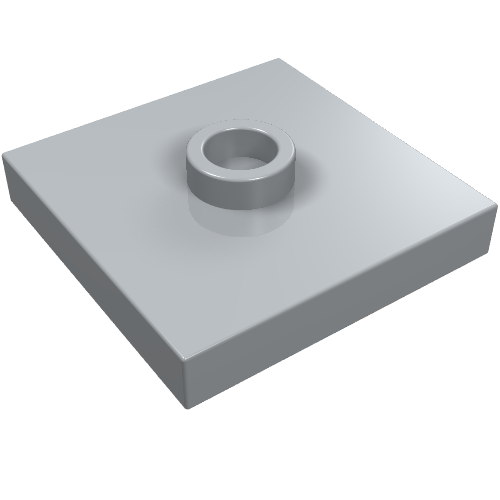 Plaque spéciale 2 x 2 avec rainure et Centre tenon (Jumper) (Plate Special 2 x 2 with Groove and Center Stud (Jumper))