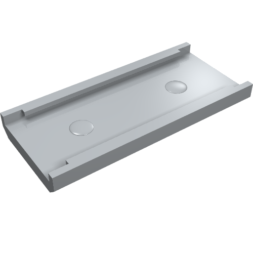 Rendu LDraw de Support d'échelle 6 x 2, pour échelle 14 x 2,5 (Ladder Holder 6 x 2, for Ladder 14 x 2.5), couleur indicative