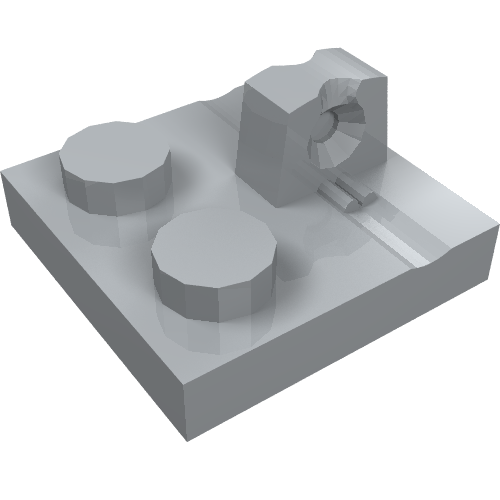 Charnière plaque 2 x 2 Verrouillage avec 1 doigt sur le dessus (Hinge Plate 2 x 2 Locking with 1 Finger on Top)