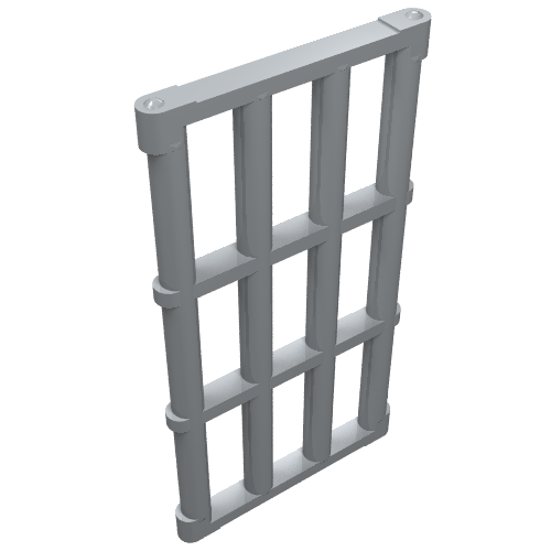 Rendu LDraw de Grille de porte 1 x 4 x 6 (Door Grill 1 x 4 x 6), couleur indicative