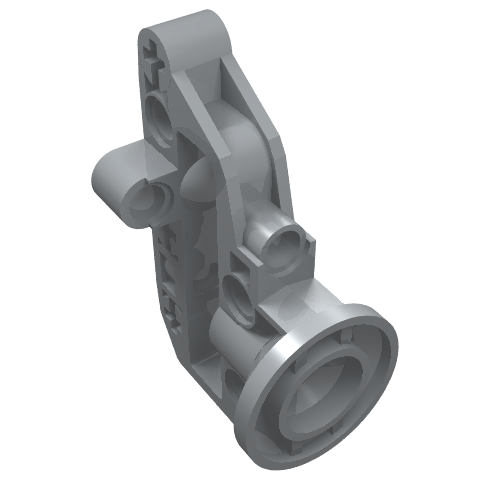 Rendu LDraw de Axe de portail de direction Technic (Technic Steering Portal Axle Housing), couleur indicative
