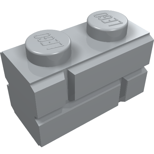Brique Spécial 1 x 2 avec maçonnerie brique Profil (Brick Special 1 x 2 with Masonry Brick Profile)
