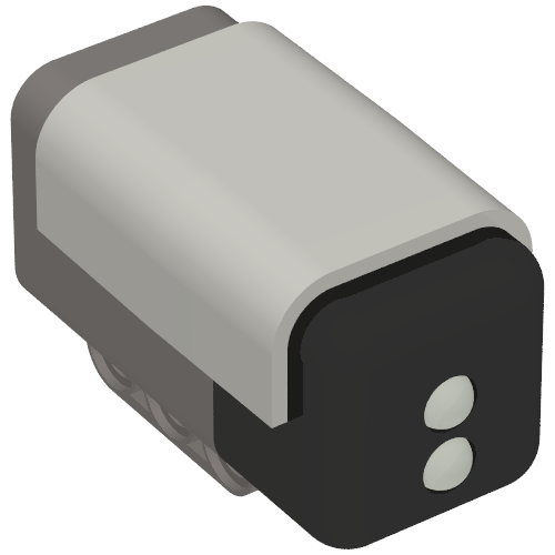 Rendu LDraw de Sensor, Color, NXT, couleur indicative
