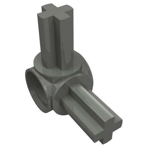Connecteur Technic Hub de connecteur avec 2 essieux perpendiculaires (Technic Pin Connector Hub with 2 Perpendicular Axles)