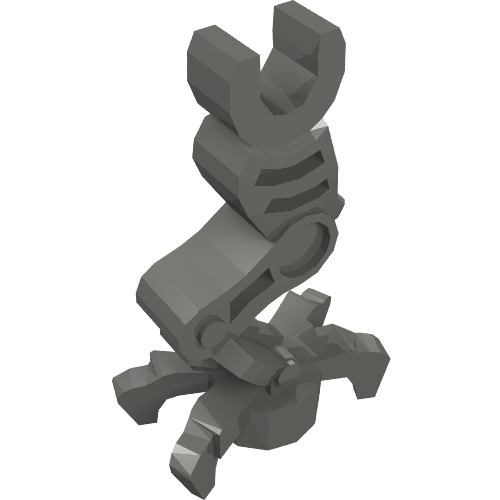 Rendu LDraw de Leg Mechanical, Darth Maul, couleur indicative