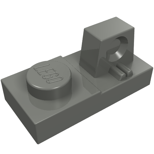 Charnière plaque 1 x 2 Verrouillage avec 1 doigt sur le dessus (Hinge Plate 1 x 2 Locking with 1 Finger On Top)
