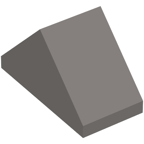 Brique inclinée 45° 2 x 1 double avec support intérieur tenon (Brick Sloped 45° 2 x 1 Double with Inside Stud Holder)