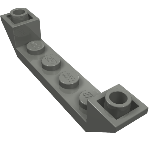 Brique inclinée inversée 45° 6 x 1 double avec 1 x 4 encastré (Brick Sloped Inverted 45° 6 x 1 Double with 1 x 4 Recessed)