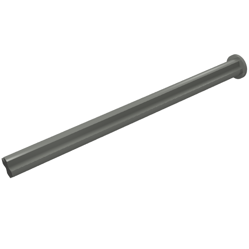 Rendu LDraw de Essieu Technic 8 avec butée (Technic Axle 8 with Stop), couleur indicative