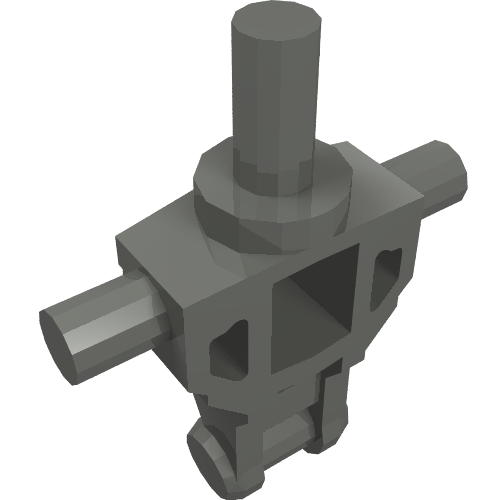 Rendu LDraw de torse Mechanical, Magna Guard, couleur indicative