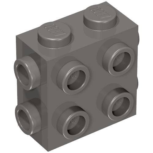 Brique Spécial 1 x 2 x 1 2/3 avec 8 tenons sur 3 côtés (Brick Special 1 x 2 x 1 2/3 with 8 Studs on 3 Sides)