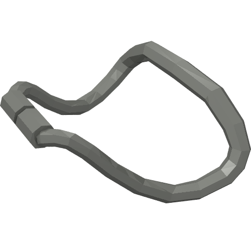 Rendu LDraw de Equipment Rein avec Bridle Flexible, couleur indicative