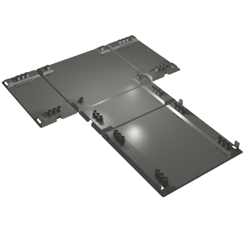Rendu LDraw de Boîte / cas, repliable piste de course 34 x 42 (Box / Case, Fold-Out Race Track 34 x 42), couleur indicative