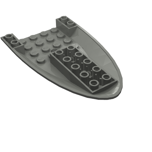 Avion Fuselage incurvé vers l'avant 6 x 10 bas (Aircraft Fuselage Curved Forward 6 x 10 Bottom)