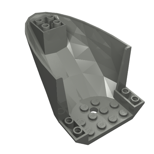Aéronef Fuselage incurvé Section arrière 6 x 10 fond (Aircraft Fuselage Curved Aft Section 6 x 10 Bottom)