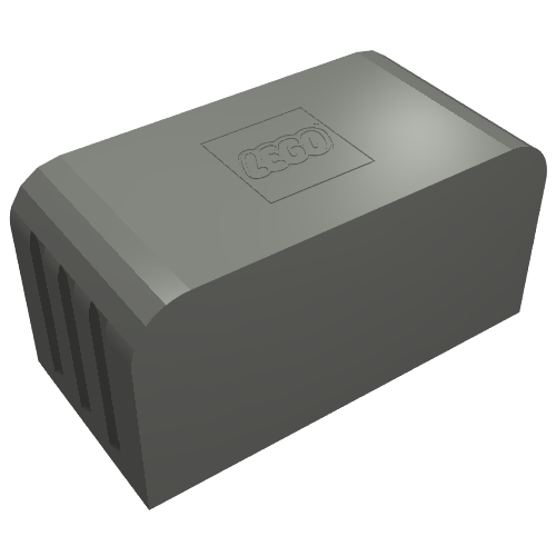 Rendu LDraw de Batterie, rechargeable, 9V 150mAh pour affichage de l'énergie (Battery Pack, Rechargeable, 9V 150mAh for Energy Display), couleur indicative