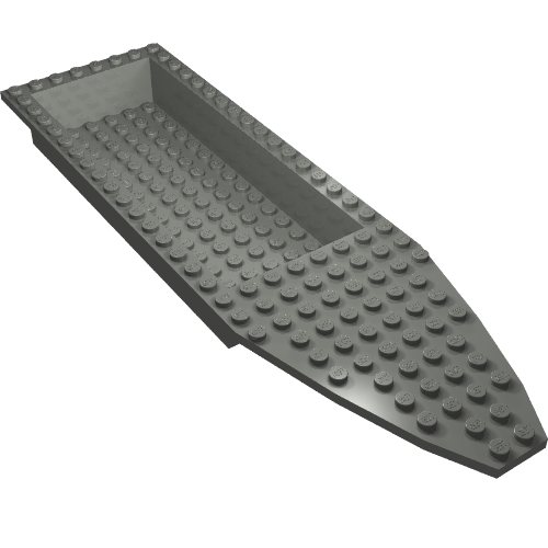 Rendu LDraw de Pont de bateau 8 x 28 x 3 (Boat Deck 8 x 28 x 3), couleur indicative