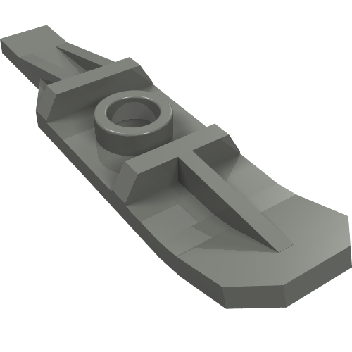 Rendu LDraw de Ski de sport sans charnière (Sports Ski without Hinge), couleur indicative