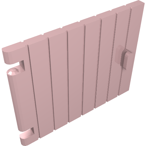 Rendu LDraw de Porte 1 x 4 x 3 (Door 1 x 4 x 3), couleur indicative