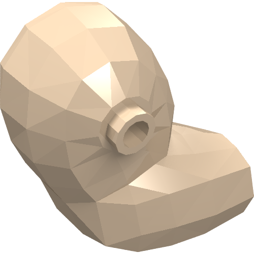 Bras, Bigfig, Droit avec tenon (Arm, Bigfig, Right with Stud)