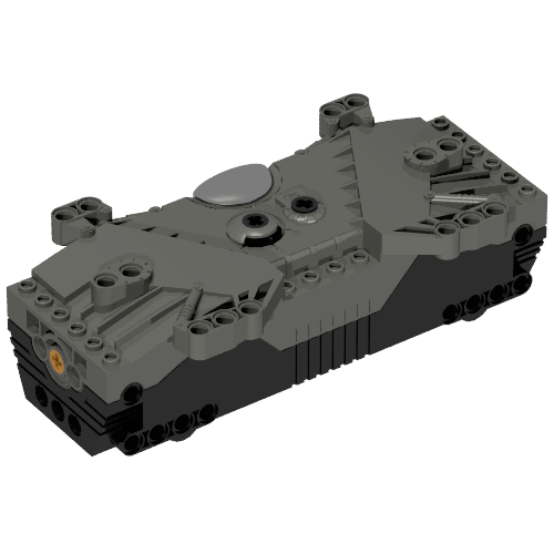 Rendu LDraw de Motor, Remote Control Receiver Unit for Manas Set [Complete Assembly], couleur indicative
