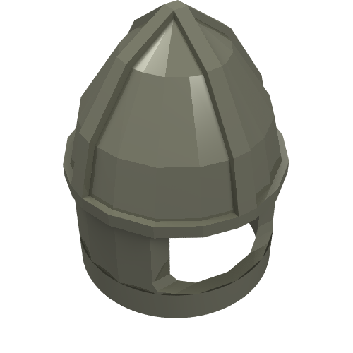 Casque château avec mentonnière (Helmet Castle with Chin Guard)