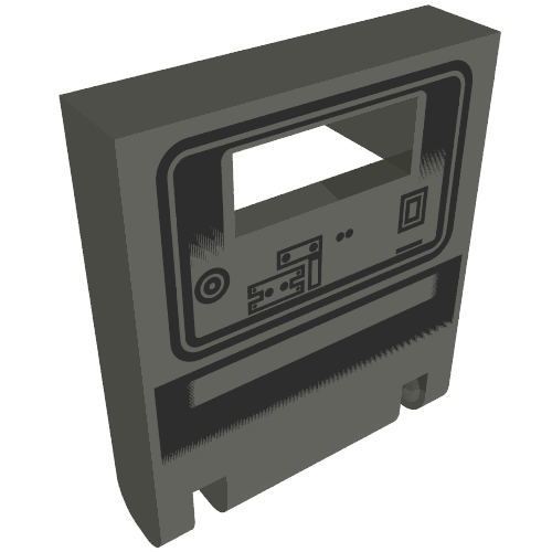 Boîte 2 x 2 x 2 porte avec fente et gonk motif imprimé droïde (Box 2 x 2 x 2 Door with Slot and Gonk Droid Print)