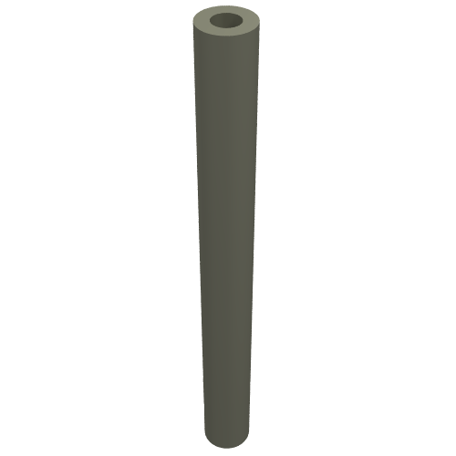 Rendu LDraw de Tuyau rigide 3mm D. 4L / 3.2cm (Hose Rigid 3mm D. 4L / 3.2cm), couleur indicative