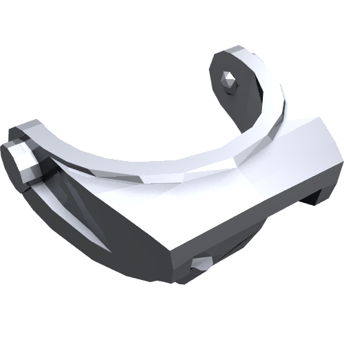 Visière accessoire de coiffure avec fente horizontale (Headwear Accessory Visor with Horizontal Slit)