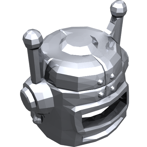 Rendu LDraw de Helmet avec Eye Slot and Antenna, couleur indicative