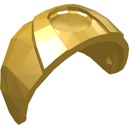 Visière accessoire de casque [grande avec dessus trapézoïdal] (Headwear Accessory Visor [Large with Trapezoid Top])