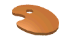 Rendu LDraw de Palette peinture équipement (Equipment Paint Palette), couleur indicative